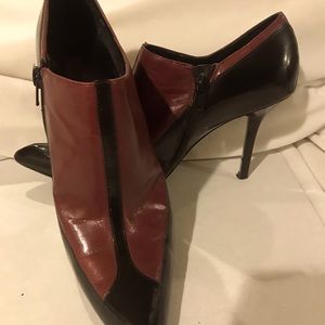 Nine West Two Tone Stilettos Booties, Size 8